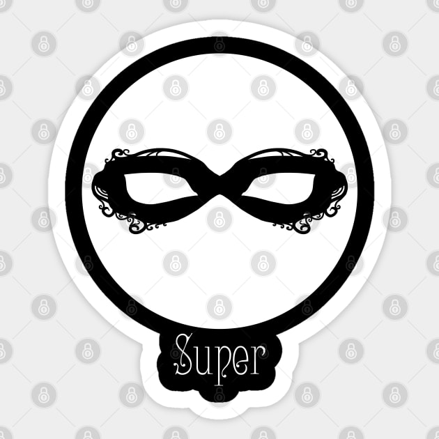 White Masque - Super Sticker by Thedustyphoenix